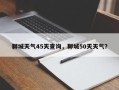 聊城天气45天查询，聊城50天天气？
