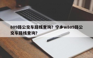 809路公交车路线查询？宁乡w809路公交车路线查询？