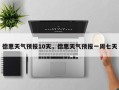 德惠天气预报10天，德惠天气预报一周七天